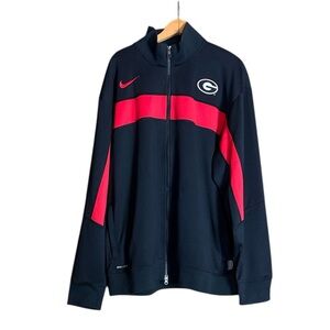Nike Dri-Fit University of Georgia / UGA Bulldogs full zip jacket Size XXL
